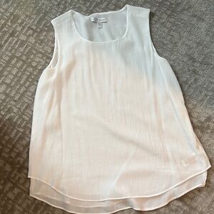 Elegant White Sleeveless Tank Top